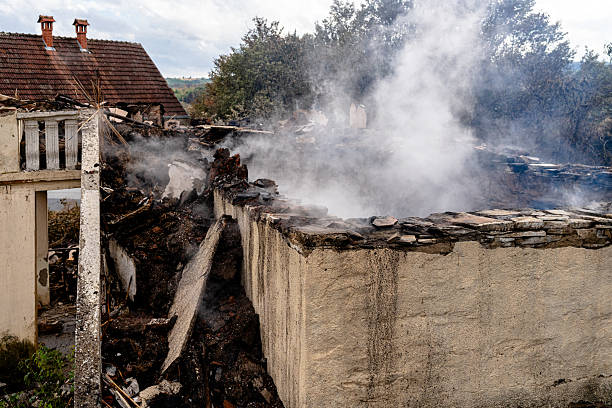 Professional Fire Damage Removal technician working in Pikesville, MD